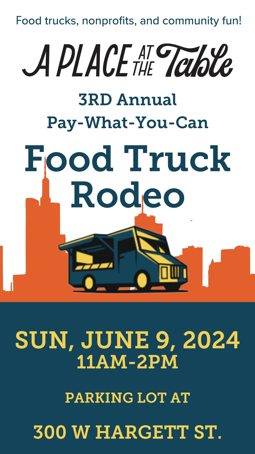 SEE YOU SUNDAY FOR FOOD TRUCKS, NONPROFITS, AND COMMUNITY!